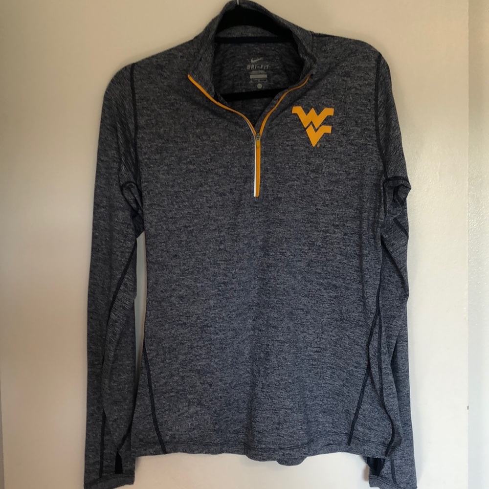 Nike WVU Dri Fit 1/4 zip